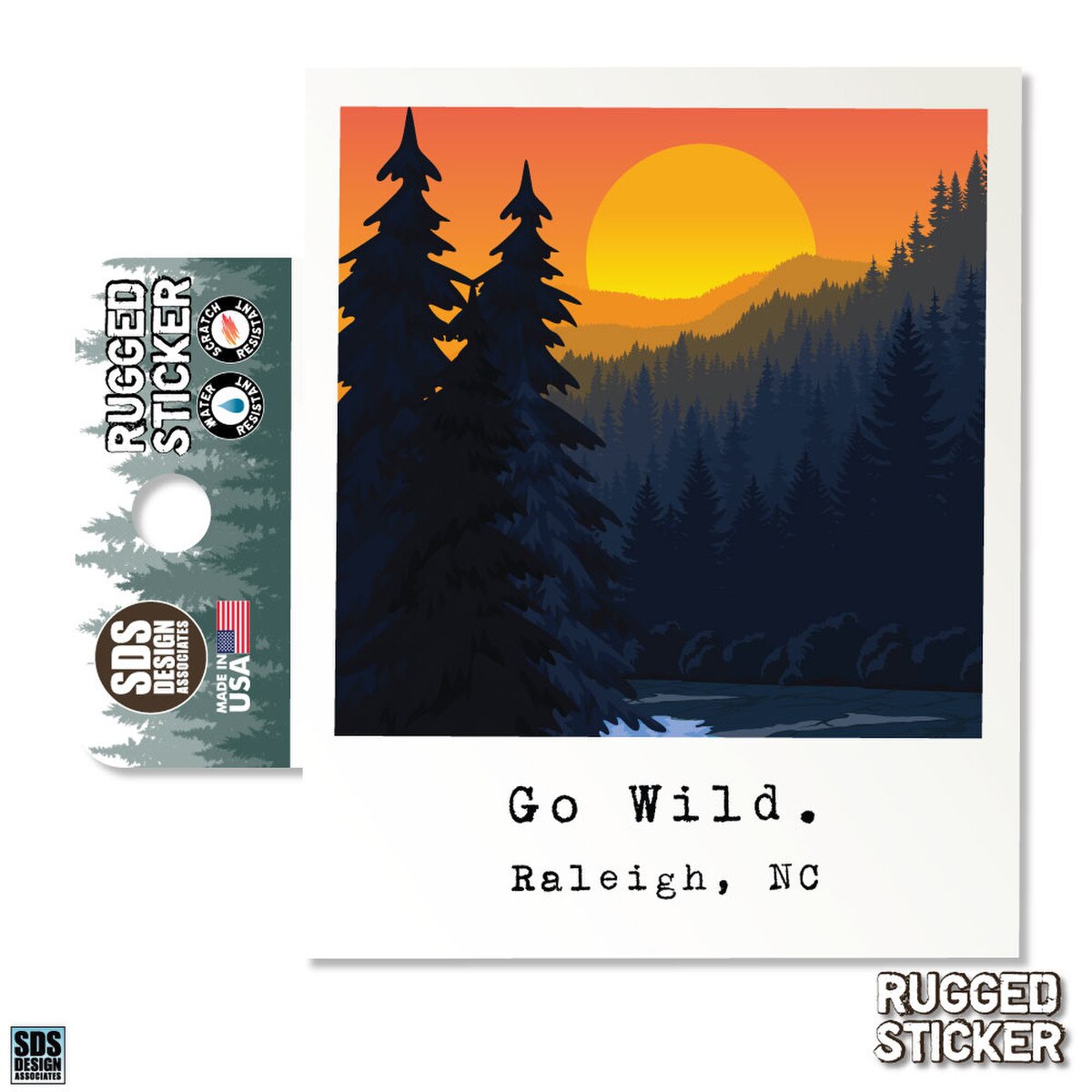 Rugged Sticker Raleigh Polaroid Go